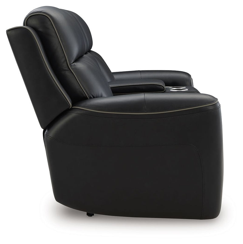 5Z-Comfort - Relaxation - Power Reclining Loveseat with Console / Adj Headrest - R&R Furniture Gallery (Fountain Valley, CA)