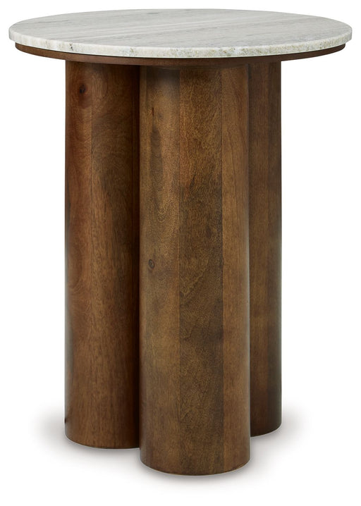 Henfield - Accent Table - Beige / Brown - R&R Furniture Gallery (Fountain Valley, CA)