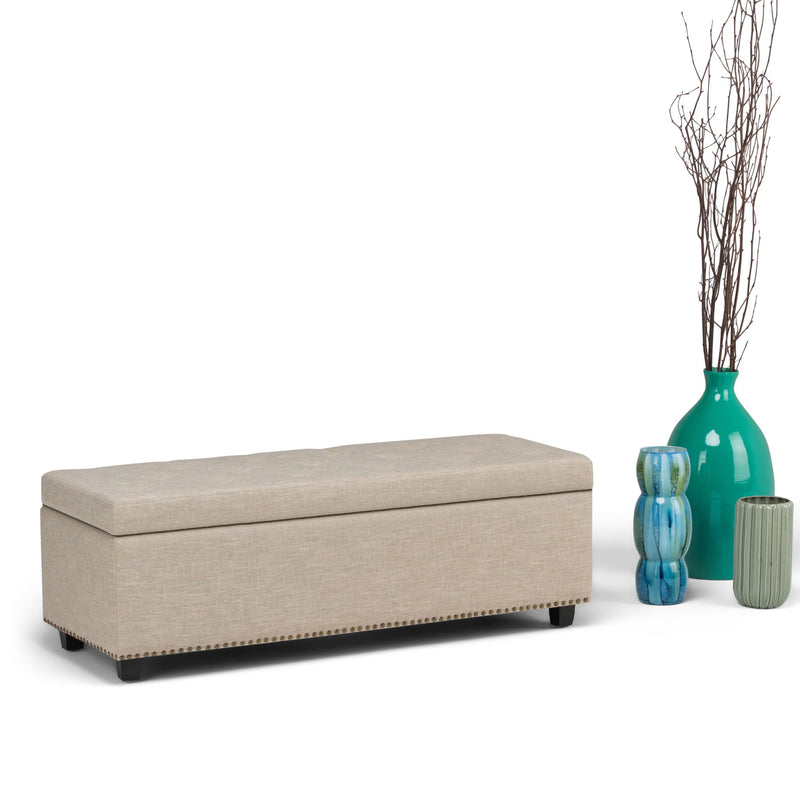 Hamilton - Upholstered Storage Ottoman - R&R Furniture Gallery (Fountain Valley, CA)
