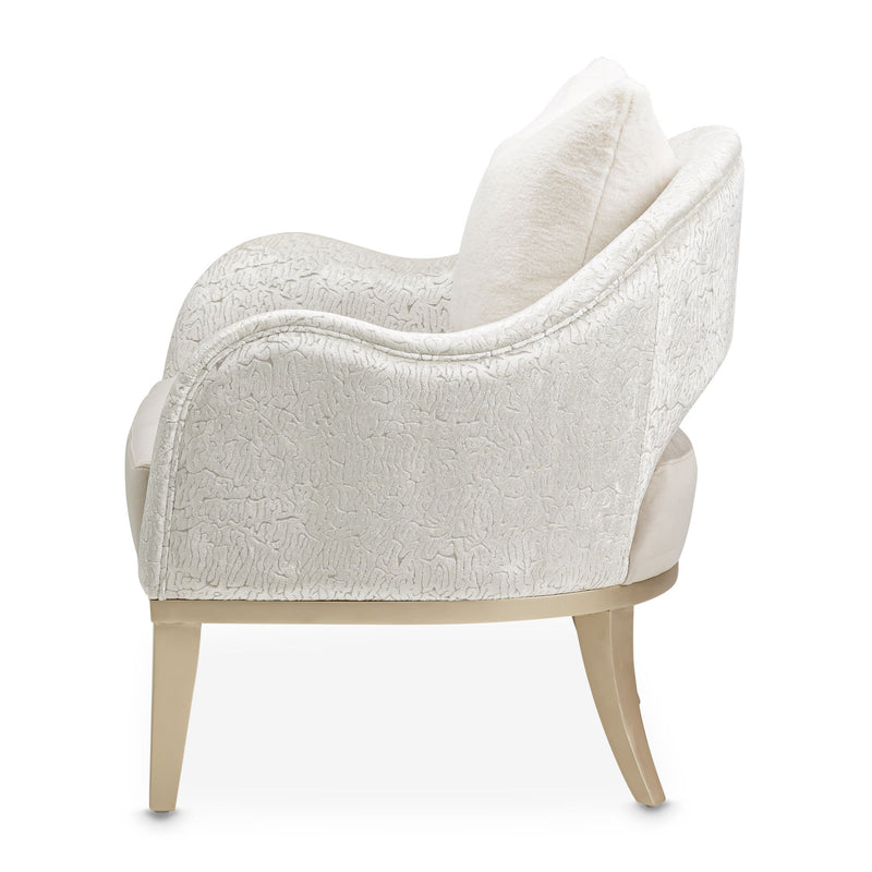 Yvette - Accent Chair - Porcini / Medium Champagne - R&R Furniture Gallery (Fountain Valley, CA)