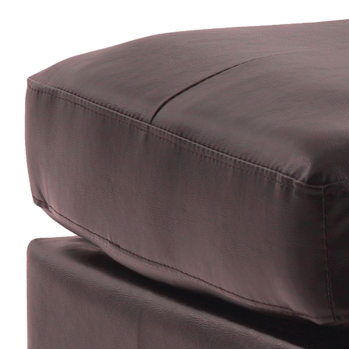 Upholstered Ottoman by Glory Furniture, stylish casual ottoman with cushioned top and wooden legs, perfect for living room decor.