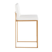 Lumi Source Fuji contemporary high back stylish counter stool with modern design and comfortable seating in a sleek finish.