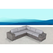 Modern Rattan Wicker Seating Group With Cushions - R&R Furniture Gallery (Fountain Valley, CA)