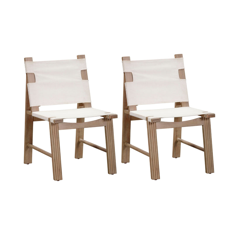 Cassie - Outdoor Dining Chair (Set of 2) - Cream - R&R Furniture Gallery (Fountain Valley, CA)