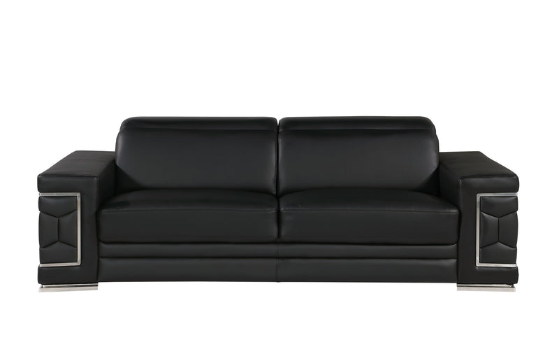 296 - Leather Sofa - R&R Furniture Gallery (Fountain Valley, CA)