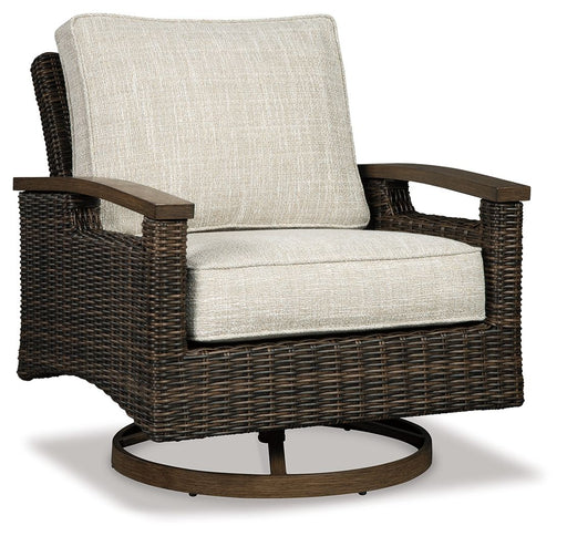 Paradise Trail - Swivel Lounge Chair (Set of 2) - Medium Brown - R&R Furniture Gallery (Fountain Valley, CA)