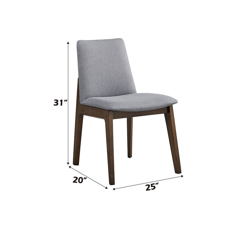 Kaela - Side Chair (Set of 2) - Walnut - R&R Furniture Gallery (Fountain Valley, CA)