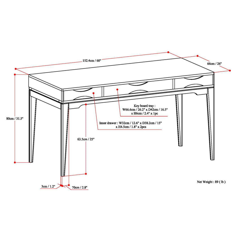Harper - Handcrafted Desk - R&R Furniture Gallery (Fountain Valley, CA)