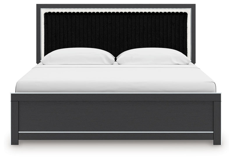 Zuraleus - Upholstered Panel Platform Bed With Roll Slats - R&R Furniture Gallery (Fountain Valley, CA)