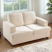 Modern Loveseat, Comfortable 2 Seater Couch With Deep Seating, Loose Back Cushions, Wide Arms - R&R Furniture Gallery (Fountain Valley, CA)