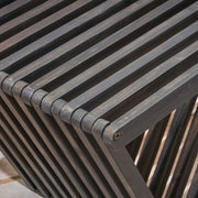 Gloaming - Outdoor Bench With Slat Design And Triangular Base - R&R Furniture Gallery (Fountain Valley, CA)