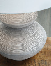 Brickdon - Poly Table Lamp - Distressed White - R&R Furniture Gallery (Fountain Valley, CA)