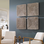 Uttermost Portside wood wall panel decor with a textured, natural wood finish, ideal for adding warmth to interior walls.
