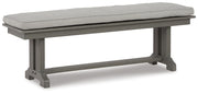 Visola - Bench with Cushion - Gray - R&R Furniture Gallery (Fountain Valley, CA)