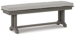 Visola - Bench with Cushion - Gray - R&R Furniture Gallery (Fountain Valley, CA)