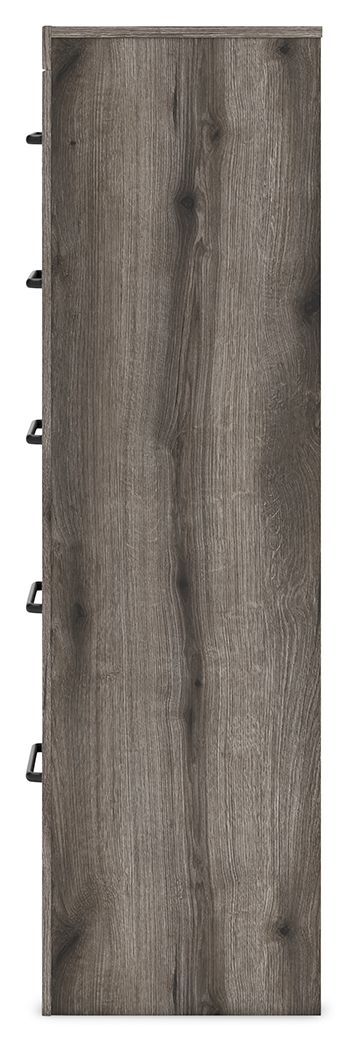 Graystorm - Five Drawer Chest - Brown Gray - R&R Furniture Gallery (Fountain Valley, CA)