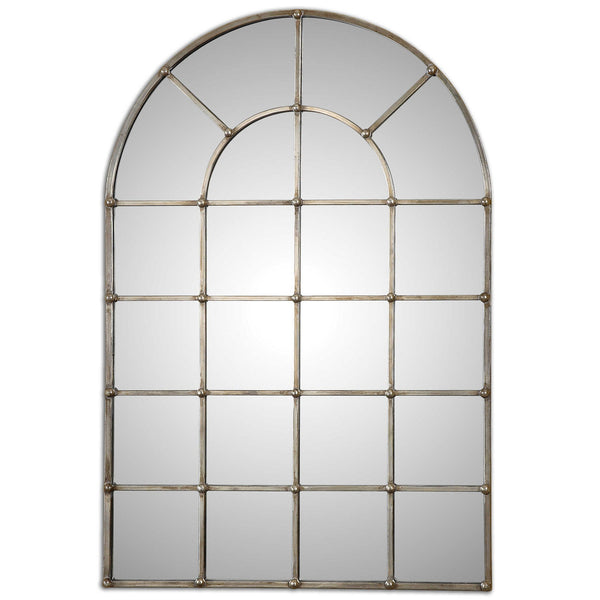Barwell Arch - Window Mirror - Silver