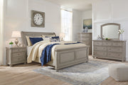 Signature Design by Ashley Lettner sleigh bed set, 6-piece bedroom set with elegant wooden bed frame and coordinating furniture pieces.