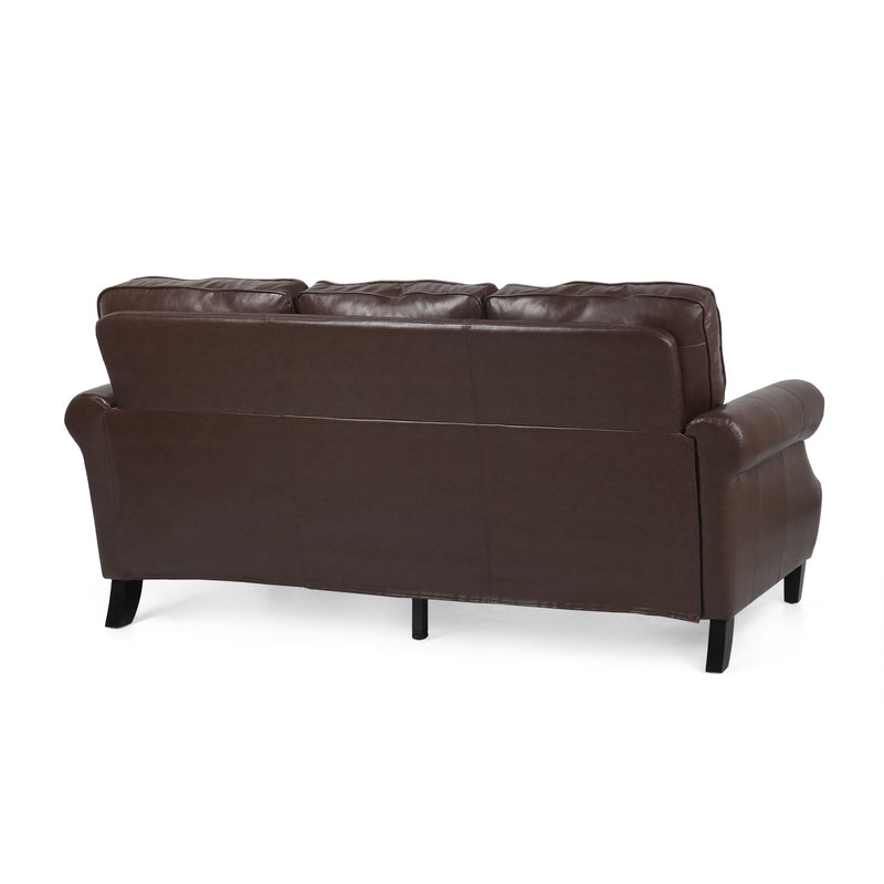 Contemporary 3 Seater Sofa With Nailhead Trim - R&R Furniture Gallery (Fountain Valley, CA)