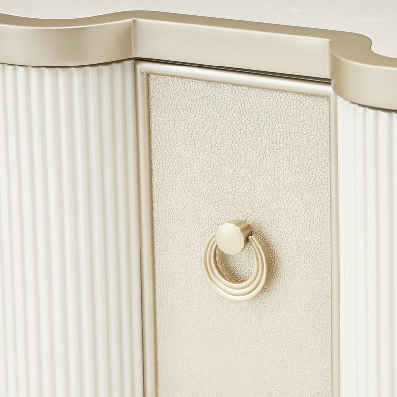 La Marisia - Nightstand - Creamy Pearl - R&R Furniture Gallery (Fountain Valley, CA)
