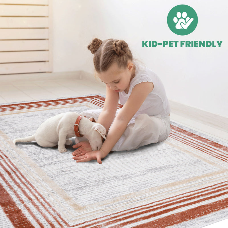 Marfi - Bordered Area Rug - R&R Furniture Gallery (Fountain Valley, CA)