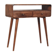 Solid Wood Curved Console Table - R&R Furniture Gallery (Fountain Valley, CA)