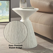 Duane - Accent Table - Natural White - R&R Furniture Gallery (Fountain Valley, CA)