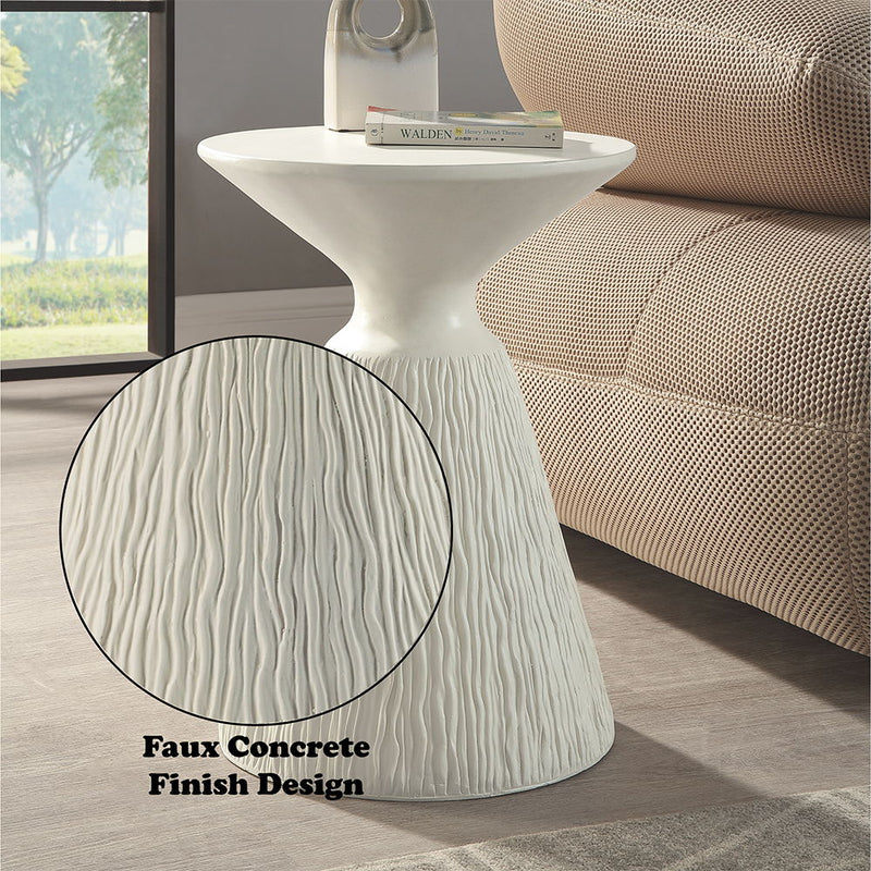 Duane - Accent Table - Natural White - R&R Furniture Gallery (Fountain Valley, CA)