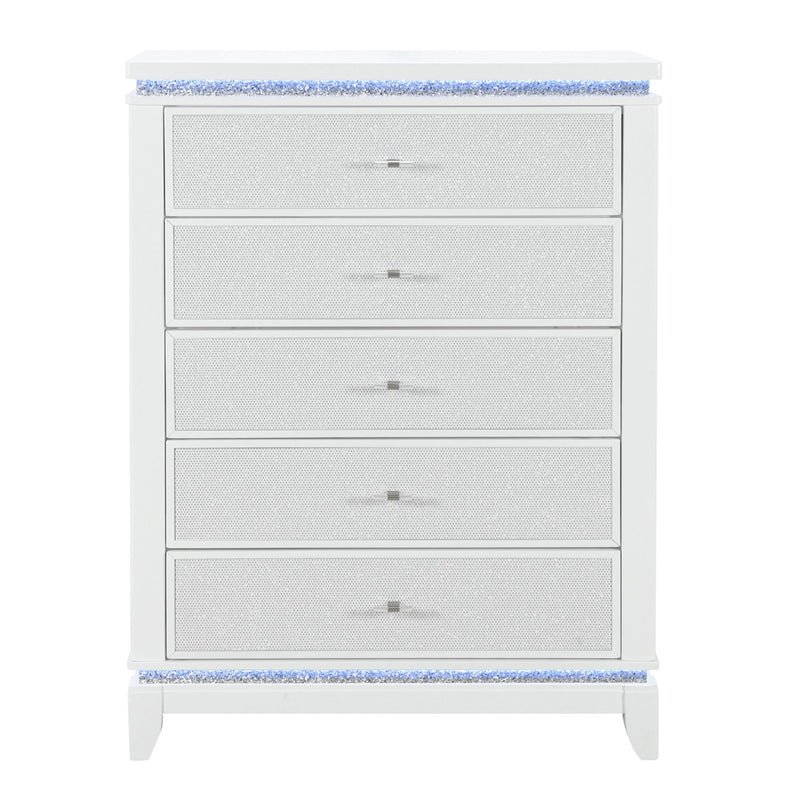 Adalid - Chest With LED Lighting - White - R&R Furniture Gallery (Fountain Valley, CA)