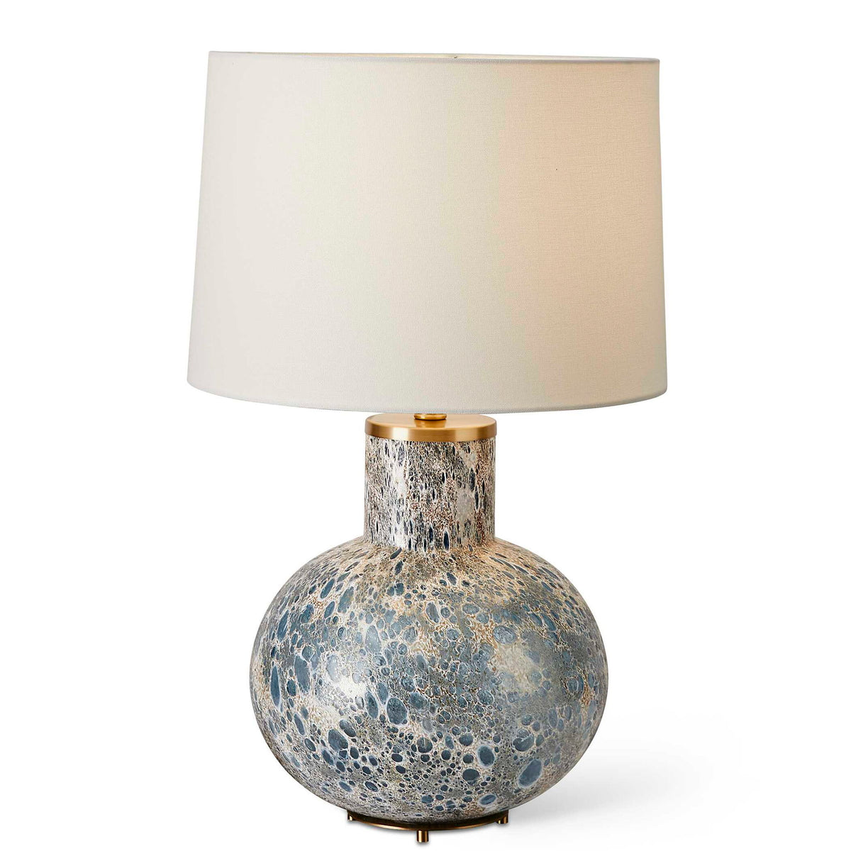 Atmosphere - Low Table Lamp - Blue / Brass / Gold