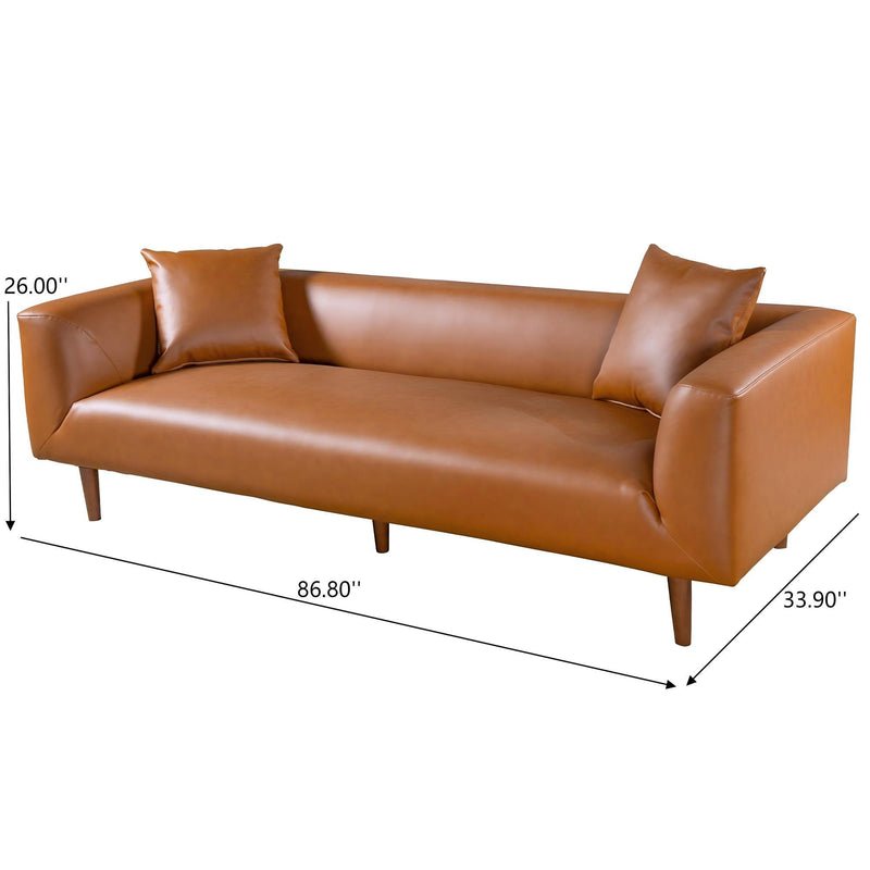 Elwood - Sofa - Cognac - R&R Furniture Gallery (Fountain Valley, CA)
