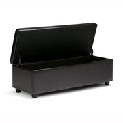 Hamilton - Storage Ottoman - Coffee Brown - R&R Furniture Gallery (Fountain Valley, CA)