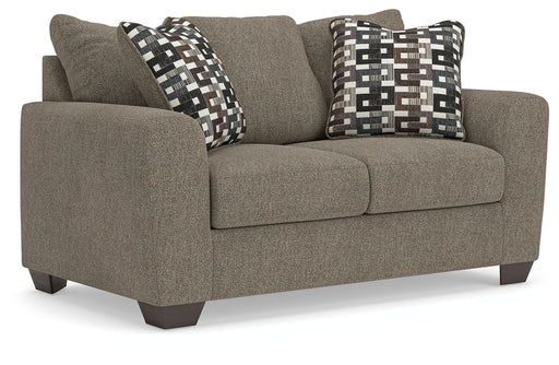 Triston-Peaks - Loveseat - Suede - R&R Furniture Gallery (Fountain Valley, CA)