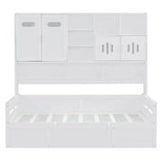 Daybed With All-In-One Cabinet And Shelf - R&R Furniture Gallery (Fountain Valley, CA)