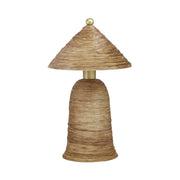 Coco - Coconut Fiber Pointed Table Lamp - Natural - R&R Furniture Gallery (Fountain Valley, CA)
