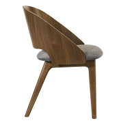 Delmon - Side Chair (Set of 2) - Dark Walnut / Gray - R&R Furniture Gallery (Fountain Valley, CA)