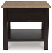 Drazmine - Rectangular End Table - Brown - R&R Furniture Gallery (Fountain Valley, CA)