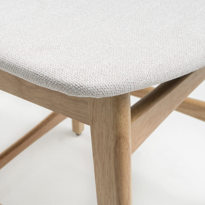 Noble House retro modern counter height stool set with cushioned seats, featuring sleek design and wooden legs.