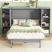 Murphy Bed With Shelves, Drawers And USB Ports - R&R Furniture Gallery (Fountain Valley, CA)