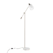Lumi Source Marcel contemporary glam floor lamp with a sleek design and modern finish, standing tall with a stylish lampshade.