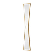 Gold wall mirror with a mirror-inspired design, featuring a sleek, modern frame from Uttermost's Corbata collection.