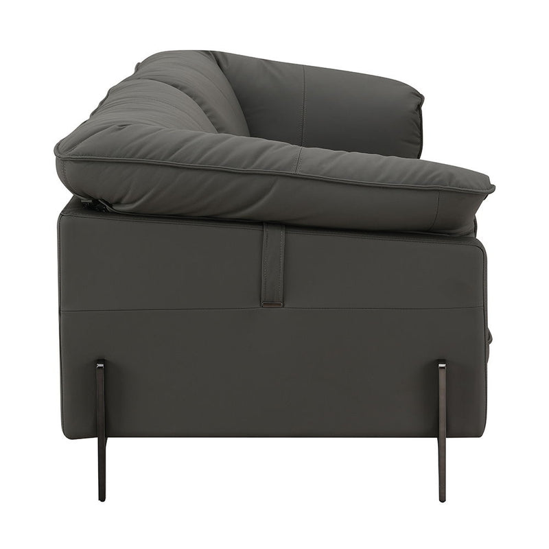 Tadi - Loveseat - Black Top Grain Leather - R&R Furniture Gallery (Fountain Valley, CA)
