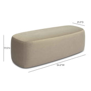 Graceland - Faux Mohair Bench - R&R Furniture Gallery (Fountain Valley, CA)