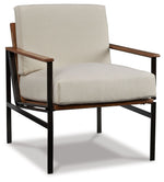 Tilden - Accent Chair - Ivory / Brown - R&R Furniture Gallery (Fountain Valley, CA)