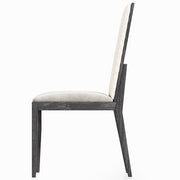Venezia - Synthetic Leather Side Chair (Set of 2) - Gray - R&R Furniture Gallery (Fountain Valley, CA)