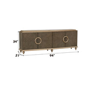 Ashtin - Console Cabinet - Brown - R&R Furniture Gallery (Fountain Valley, CA)