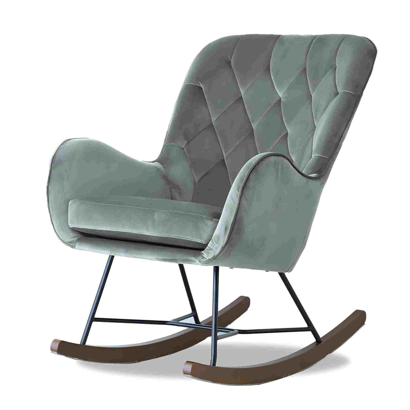 Hannah - Rocking Chair - Gray - R&R Furniture Gallery (Fountain Valley, CA)