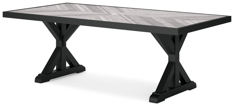 Beachcroft - Rect Dining Table W/Umb Opt - R&R Furniture Gallery (Fountain Valley, CA)