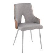 Set of two Lumi Source Stella Contemporary Dining Chairs with sleek modern design and comfortable seating.