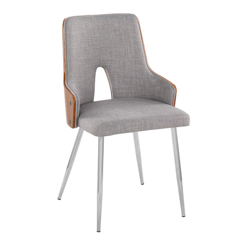 Set of two Lumi Source Stella Contemporary Dining Chairs with sleek modern design and comfortable seating.